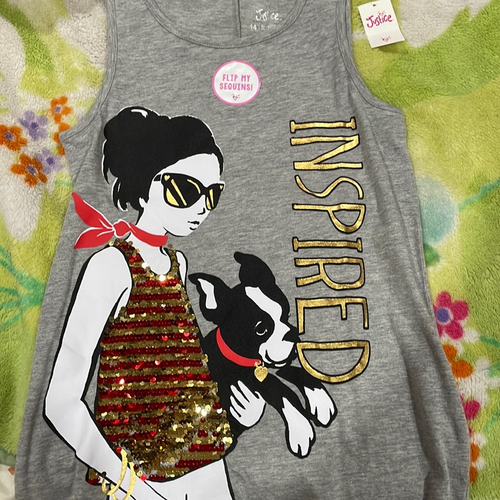 Flip Sequins Tank Top